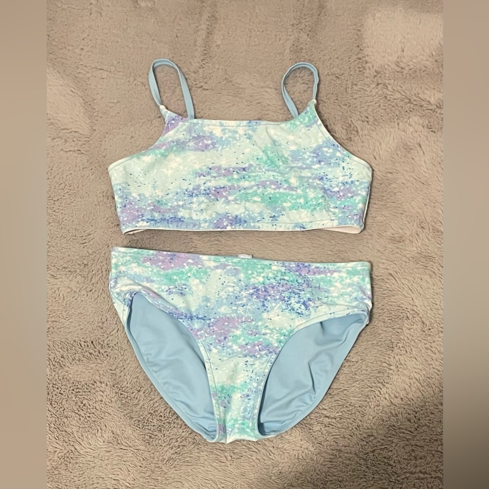 Justice Girls 2 Piece Reversible Swimsuit